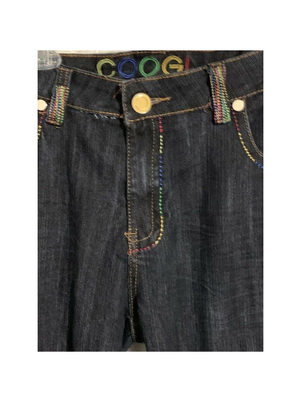 coogi Dark WASH jean EMBROIDERED Sz 18 Multicolor - Picture 3 of 11